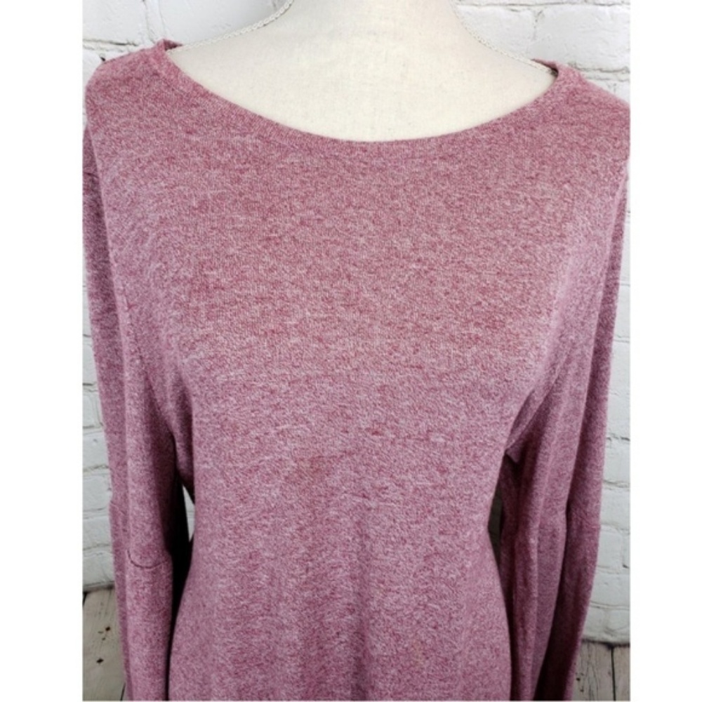 H by Halston Sweater Maroon Bell Sleeve Size XL - Picture 3 of 7